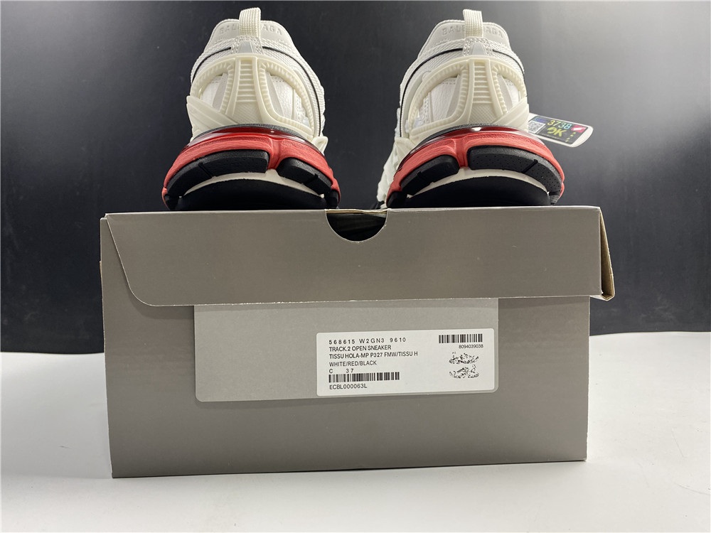 BLG TRACK SNEAKER WHITE/RED/BLACK